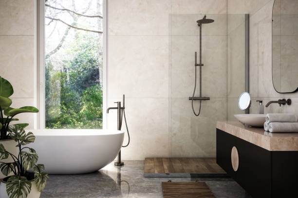 Luxury Bathroom Upgrades with Porcelain & Glass Mosaic Tiles